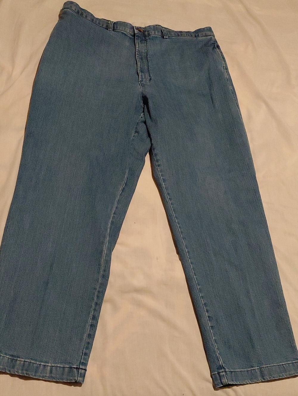 Men's Roundtree & Yorke Jeans in Medium Wash 42x32 Big And Tall See Measurements